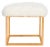 2020s Modern Square Ottoman in White For Sale - Image 5 of 5