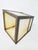 Glass Vintage 4-Panel Slag Glass Brass Lampshade - Mission - Arts & Crafts - 5" Tall For Sale - Image 7 of 11