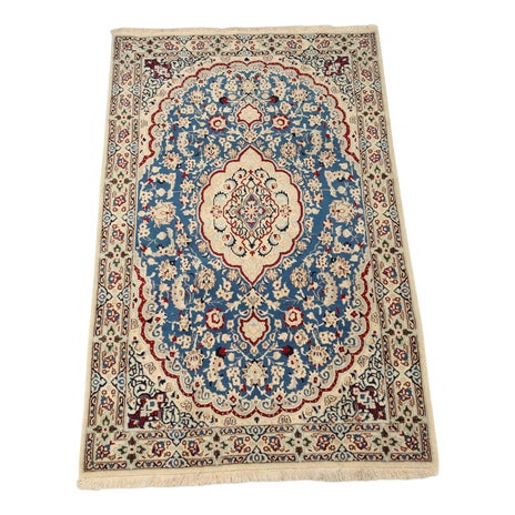 Middle Eastern Nain Rug in Wool For Sale