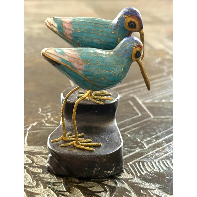 Vintage Cloisonné Enamelled Birds For Sale In Miami - Image 6 of 10