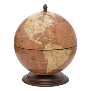 Jupiter Rust Globe Bar by Zoffoli Mappamondi For Sale
