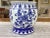 English Nantucket Home Cobalt Blue and White Hand-Painted Porcelain Planter For Sale - Image 3 of 9