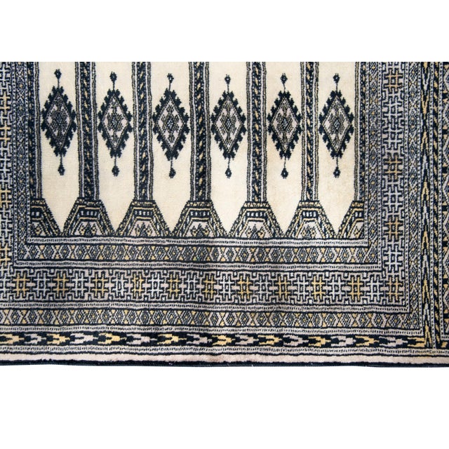 Vintage Pakistani Bokhara Rug For Sale - Image 10 of 15