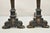 Bronze Antique French Renaissance Large Figural Bronze Man & Woman Bust Andirons - Pair For Sale - Image 8 of 10