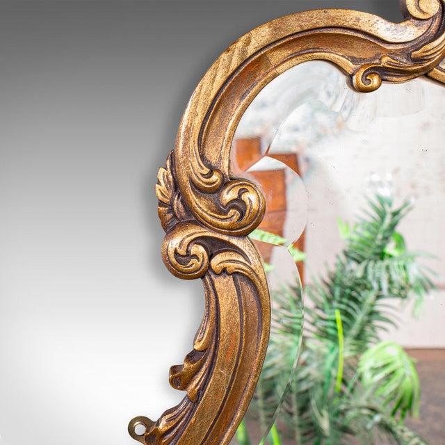 Early 20th Century 1910's Antique Baroque Wall Mirror For Sale - Image 5 of 8