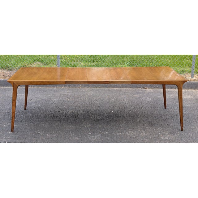 Brown John Van Koert for Drexel Profile Mid Century 10 Person Dining Table For Sale - Image 8 of 18