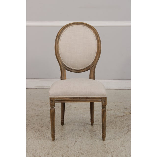 Set of 8 Restoration Hardware Oak Dining Chairs For Sale - Image 16 of 18