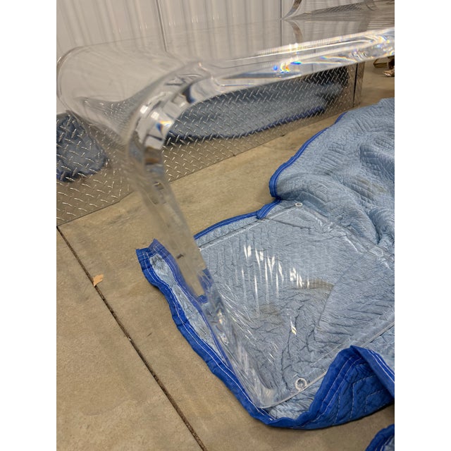 Mid-Century Acrylic "Z" or "Ghost" Chairs - Pairs of 2 For Sale - Image 11 of 15