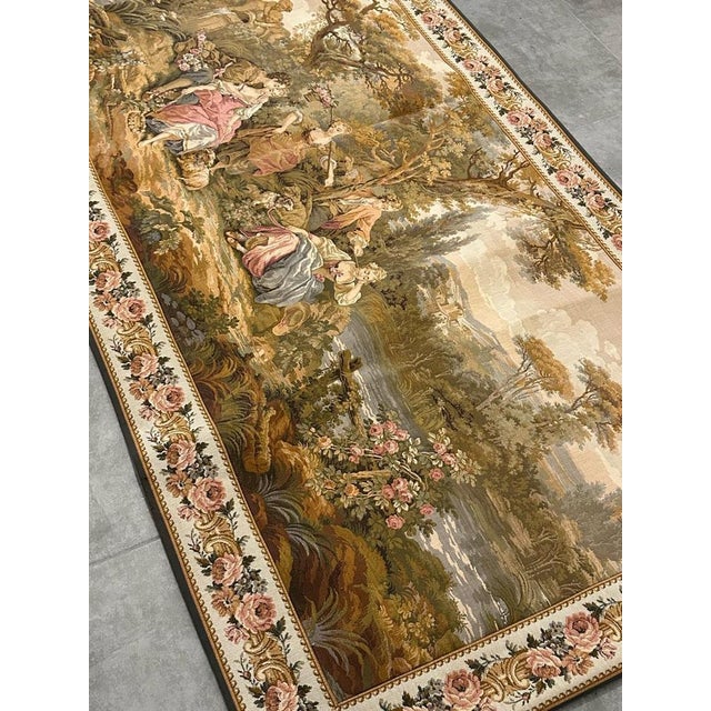 Vintage Aubusson Jaquar Tapestry, 1980s For Sale - Image 16 of 18