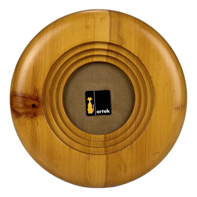 Mid-Century Modern Round Pine Picture Frame by Alvar Aalto for Artek, 1970s For Sale