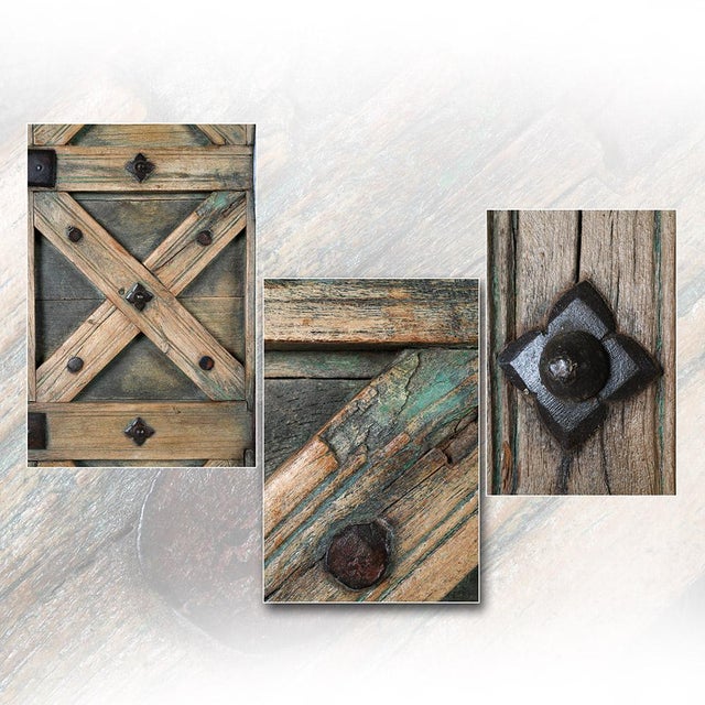 Carved Wood Shutter For Sale - Image 3 of 4