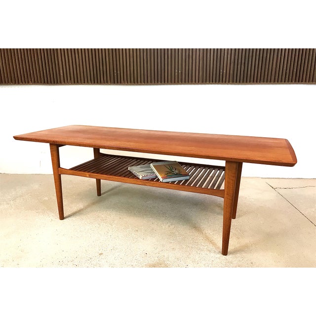 Large Mid-Century Danish Teak Coffee Table, 1960s For Sale - Image 13 of 18
