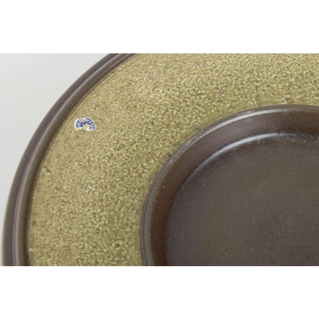 Large Stoneware Bowl with Textured Glaze by Mari Simmulson for Upsala-Ekeby, 1960s For Sale - Image 3 of 5