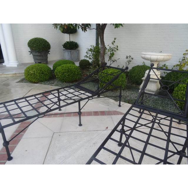 Late 20th Century Salterini Style Chaise Lounges a Pair For Sale - Image 9 of 10