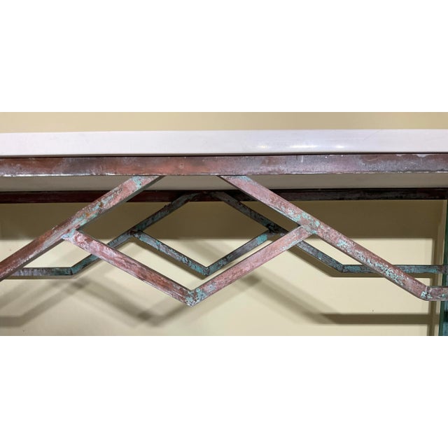 Solid Brass Console or Hall Table For Sale In Miami - Image 6 of 13