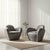 Textile Post Modern Swivel Chairs by Michael Wolk - a Pair For Sale - Image 7 of 7