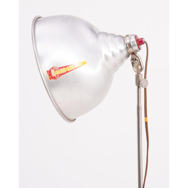 Silver Mid 20th Century Acme Lite Chicago Photo Lighting Industrial Floor Lamp Victor Stand Mid Century - a Pair For Sale - Image 8 of 18