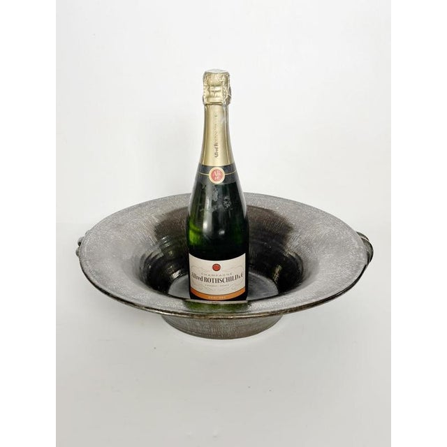 Iridescent Ceramic Fruit Basket, France, 1970s For Sale - Image 3 of 12