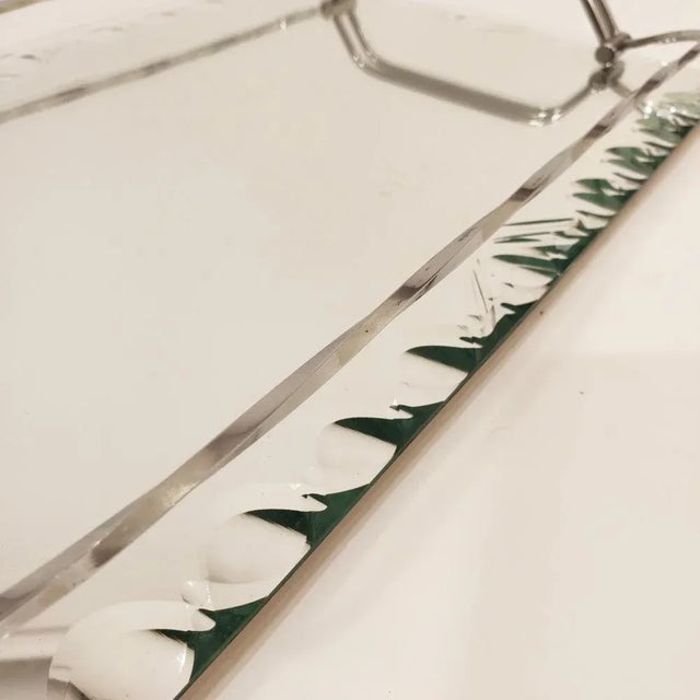 Metal Art Deco French Tray, 1930s For Sale - Image 7 of 9