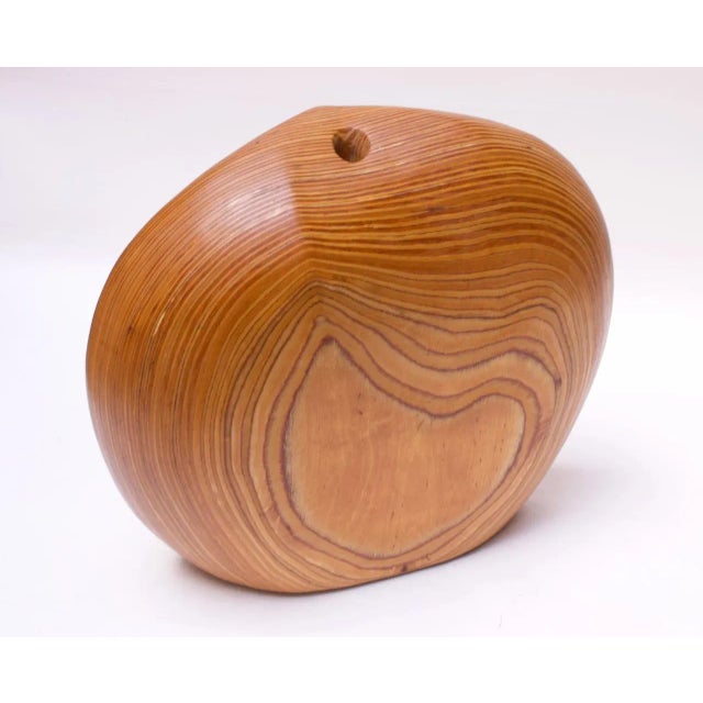 Mid-Century Modern Large Modernist Organic-Form Hardwood Vase by Dick Shanley For Sale - Image 3 of 13