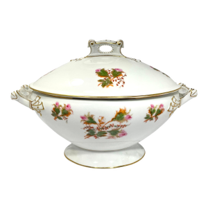 1930s French Porcelain Haviland Limoges Soup Tureen by Charles Field