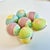 1980s Vintage Boho Chic Arts & Crafts Paper Cord Wrapped Easter Eggs - Set of 7. For Sale - Image 9 of 10