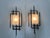 This set of two large sculptural wall lights in brutalist design was handcrafted in West-Germany during the 1960s by...