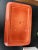 Mid-Century Modern Vintage Orange Rectangle Red Wing Pottery Bonsai Planter For Sale - Image 3 of 7