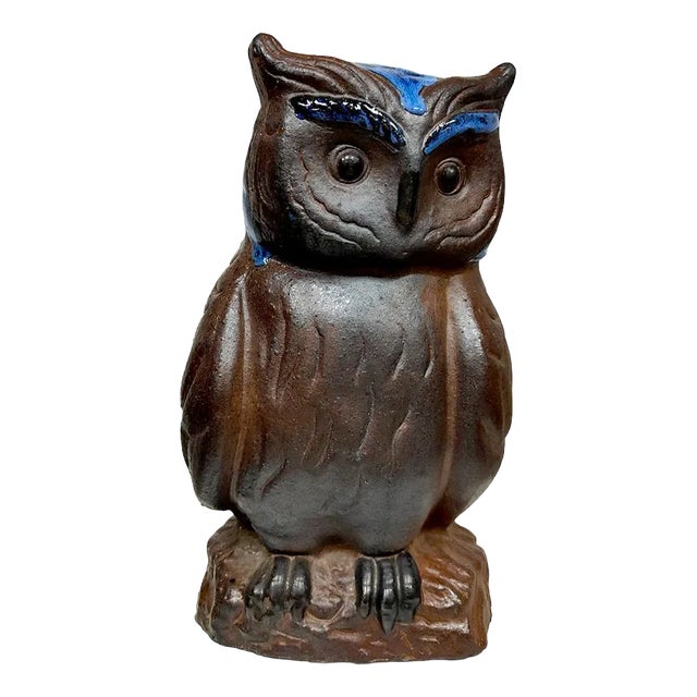 Vintage Ceramic Owl, 1980s For Sale