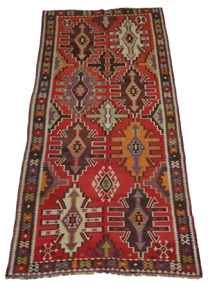 Caucasian Kilim Rug, 1920s