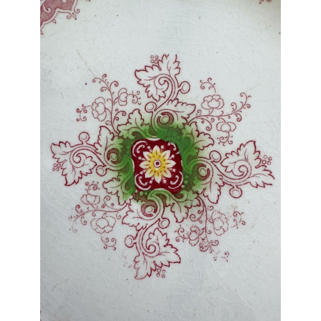 This exquisite ironstone plate by Francis Morley & Co. of Staffordshire features the intricate Zamara pattern in a rich...