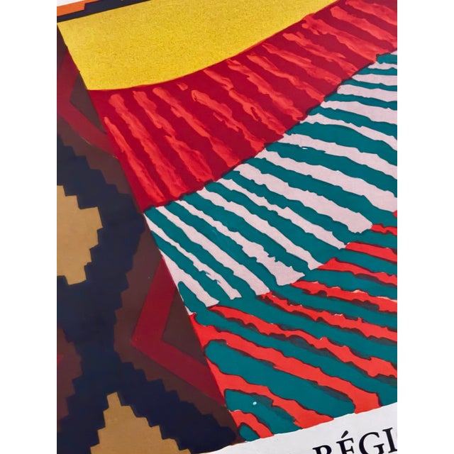 Vintage 1984 Original Poster for Bourgogne Regional Council Designed by the Iconic Bernard Villemot, Framed For Sale - Image 4 of 12