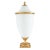 A fine French late eighteenth century neoclassical white porcelain urn with gilt bronze mounts. The domed perforated top...
