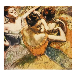 1950s After Edgar Degas "Dancers", First Edition Full-Color Vintage Print