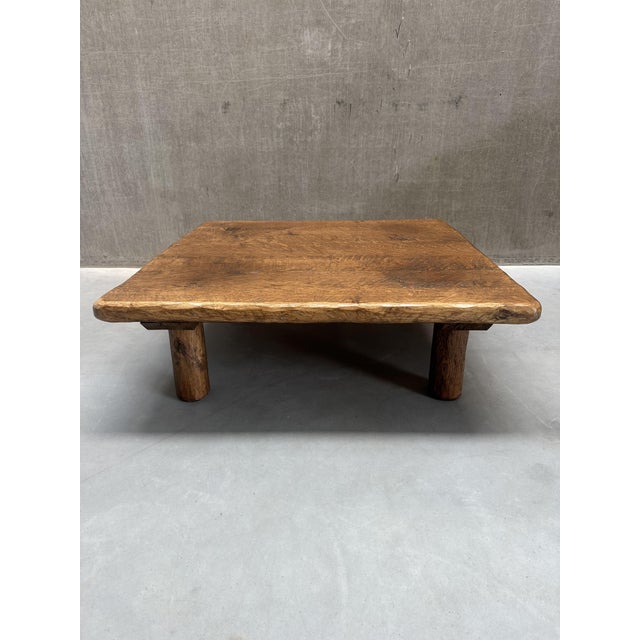Brown Vintage Wooden Coffee Table, 1950s For Sale - Image 8 of 12