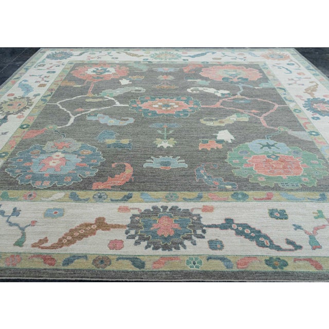 Turkish Oushak Square Rug 11'10" x 12'7" #20319 Explore a curated collection of hallway runners, wool rugs, and handmade...