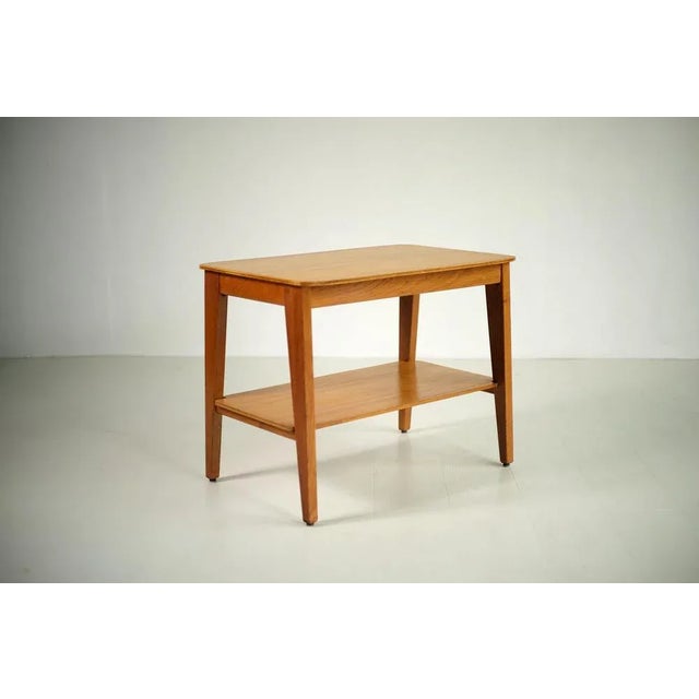 Marcel gascoin (1907-1986), “te” table in light oak, arhec edition, france 1950. father of rationalism and major player in...