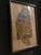 Contemporary Vintage Framed Buddha Temple Stone Rubbing Art With Red Seal & Bamboo-Style Frame For Sale - Image 3 of 11