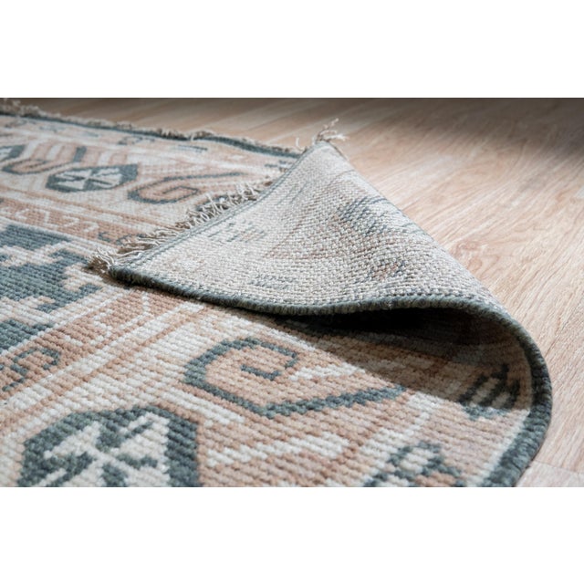 9x12 Luxurious Oriental Green Traditional Geometric Hand Knotted Wool Carpet Rug For Sale In New York - Image 6 of 7