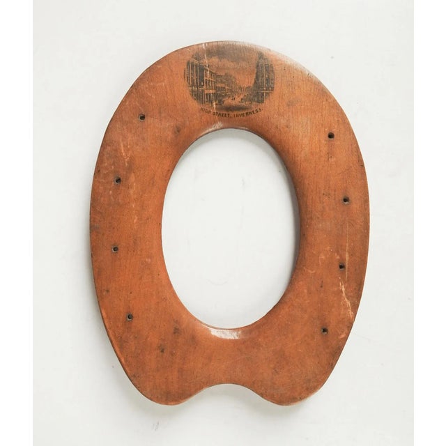 Antique Mauchline Treenware Horseshoe Picture Frame For Sale - Image 4 of 4