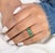 Contemporary Natural 6.31 cts Zambian emerald band ring in 18k gold For Sale - Image 3 of 18