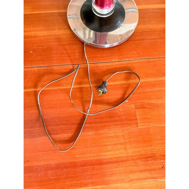 1980s Art Deco Metallic Glass Floor Lamp For Sale - Image 12 of 15