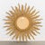 Gold and Silver Mid-Century Giltwood Vintage Sunburst Mirror For Sale - Image 4 of 9