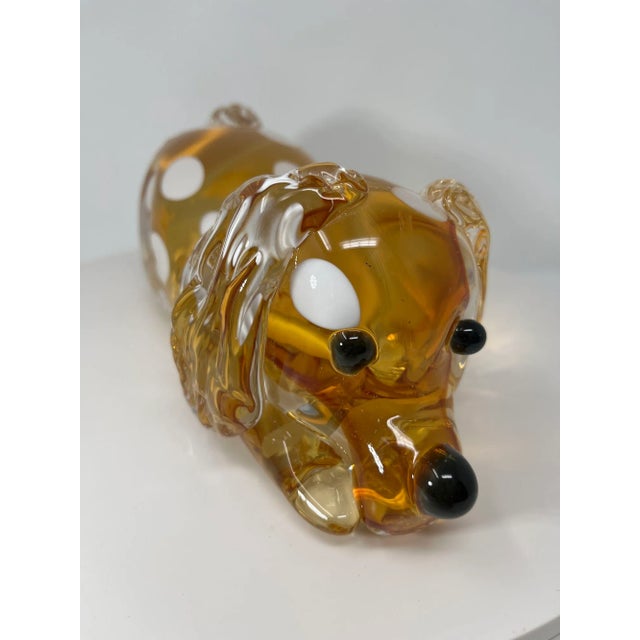 Traditional Murano Glass Dog For Sale - Image 3 of 4