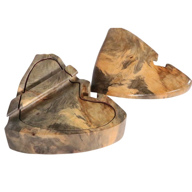 Wood Late 20th Century Richard Rothbard Burl Wood Puzzel Jewelry Box For Sale - Image 7 of 15