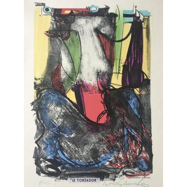 Willy Mucha, The Toreador, 1961, Signed Lithograph For Sale - Image 5 of 6