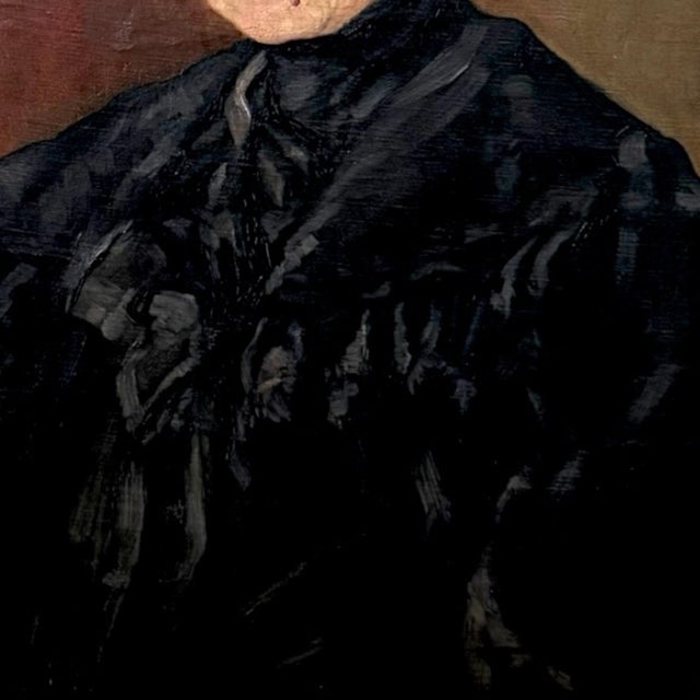 Pair of Signed Hungarian Portrait Paintings Attributed to F. Petkó Zsigmond, Dated 1906–1907 For Sale - Image 13 of 18