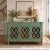 Dimensions: 60" W X 18" D X 39" H Features: • 100% solid wood • Glass inset in doors • Entirely handmade by expert...