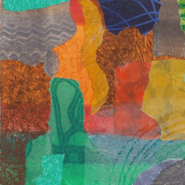 'View of Crete' by Douglas McClellan, 1988; Abstract Monotype, California Artist, Sfmoma, Lacma and Metropolitan Museum For Sale In Monterey, CA - Image 6 of 12