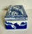 Late 20th Century Vintage Blue & White Chinoiserie Porcelain Lidded Trinket Box With Landscape Scene For Sale - Image 5 of 9